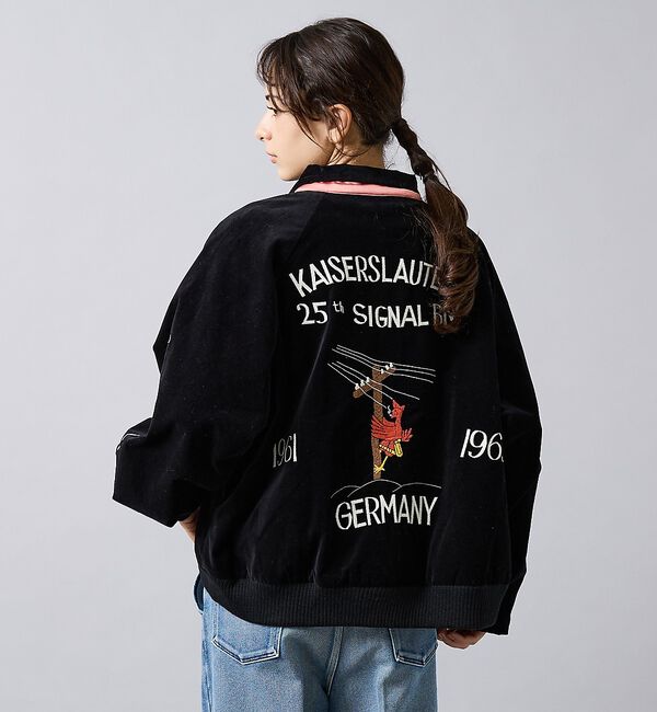 ABAHOUSE「【THRIFTY LOOK / スリフティールック】 SOUVENIR GREE」|ブルゾン・スタジャン|ブラック系その他2