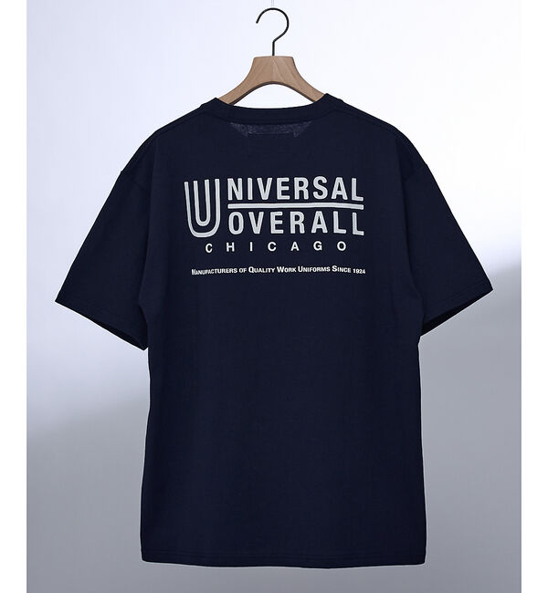 ABAHOUSE「【UNIVERSAL OVERALL/ユニバーサルオーバーオール】LOGO BA」|Tシャツ・カットソー|ネイビー
