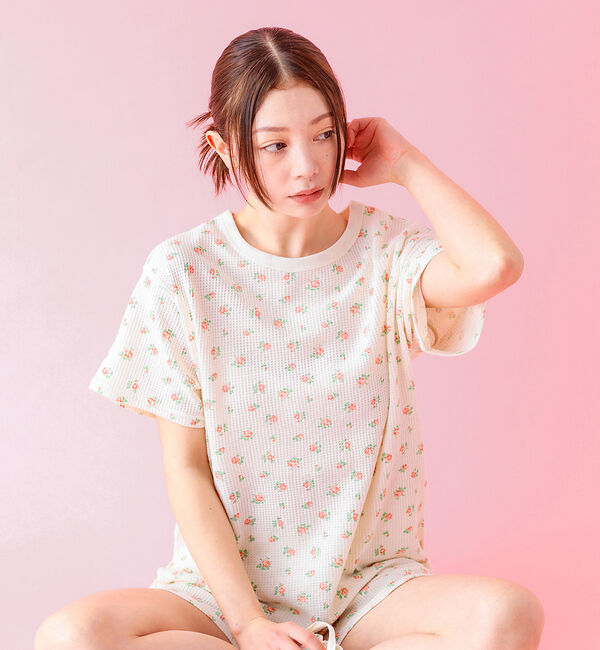 Rouge vif「【JEMORGAN / ジェーイーモーガン】半袖＆ショーツ＆巾着３点セット/ルー」|Tシャツ・カットソー|