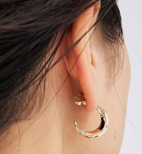 Rouge vif「【LILI CLASPE/リリクラスプ】LUNA EARRING ルナピアス」|ピアス|