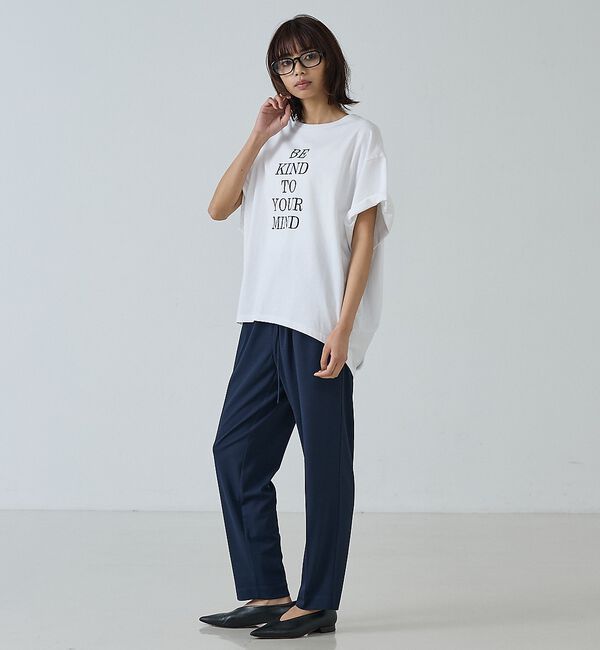 abahouse mavie「カットジョーゼット イージーテーパードパンツ」|その他|