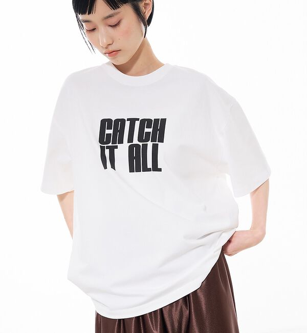 NOMINE「ロゴプリント オーバーサイズ Tシャツ｜2タイプ」|Tシャツ・カットソー|ホワイト系その他1