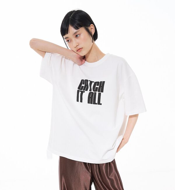 NOMINE「ロゴプリント オーバーサイズ Tシャツ｜2タイプ」|Tシャツ・カットソー|