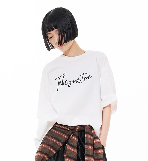 NOMINE「ロゴプリント オーバーサイズ Tシャツ｜2タイプ」|Tシャツ・カットソー|