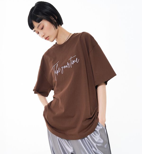 NOMINE「ロゴプリント オーバーサイズ Tシャツ｜2タイプ」|Tシャツ・カットソー|