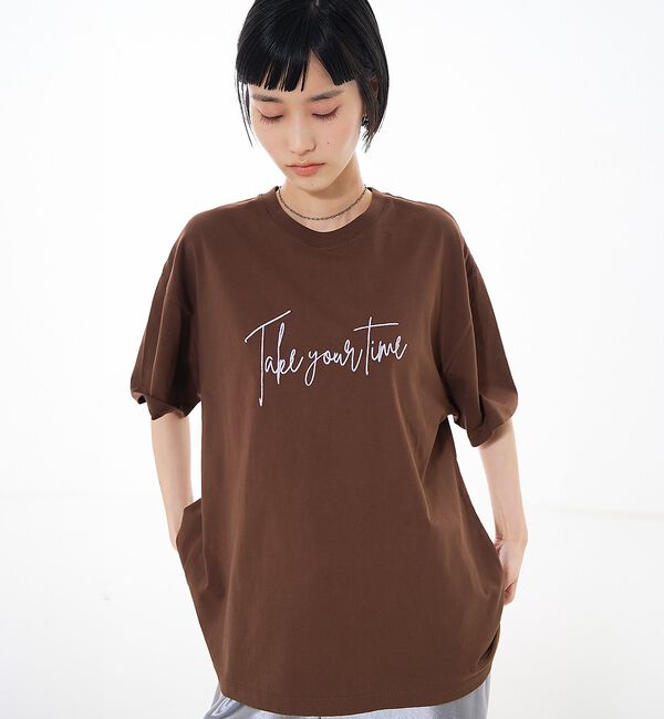 NOMINE「ロゴプリント オーバーサイズ Tシャツ｜2タイプ」|Tシャツ・カットソー|