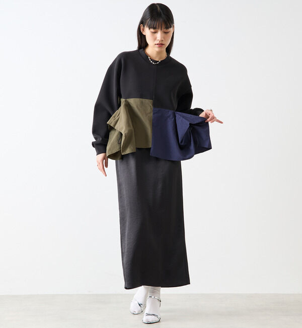 Soffitto「異素材使いプルオーバー」|Tシャツ・カットソー|