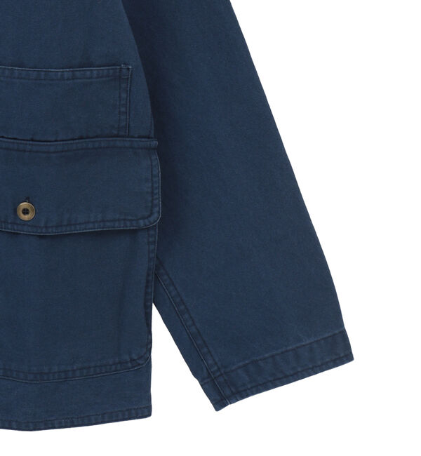SOFFITTO「【GREEN BUTTER/グリーンバター】Cotton Utlity Jacket Navy」|ブルゾン・スタジャン|