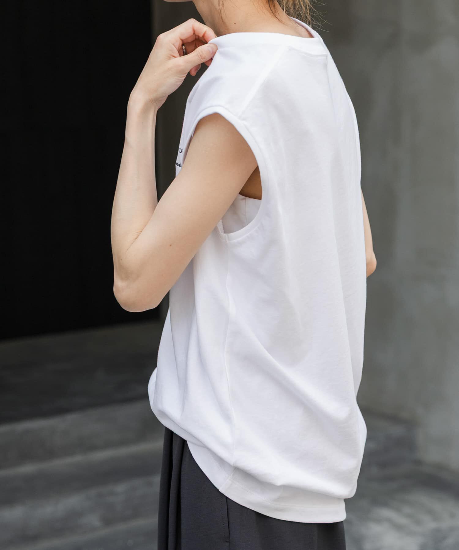 URBAN RESEARCH DOORS「FORK&SPOON　エンブロイダリーノースリーブTシャツ」|Tシャツ・カットソー|