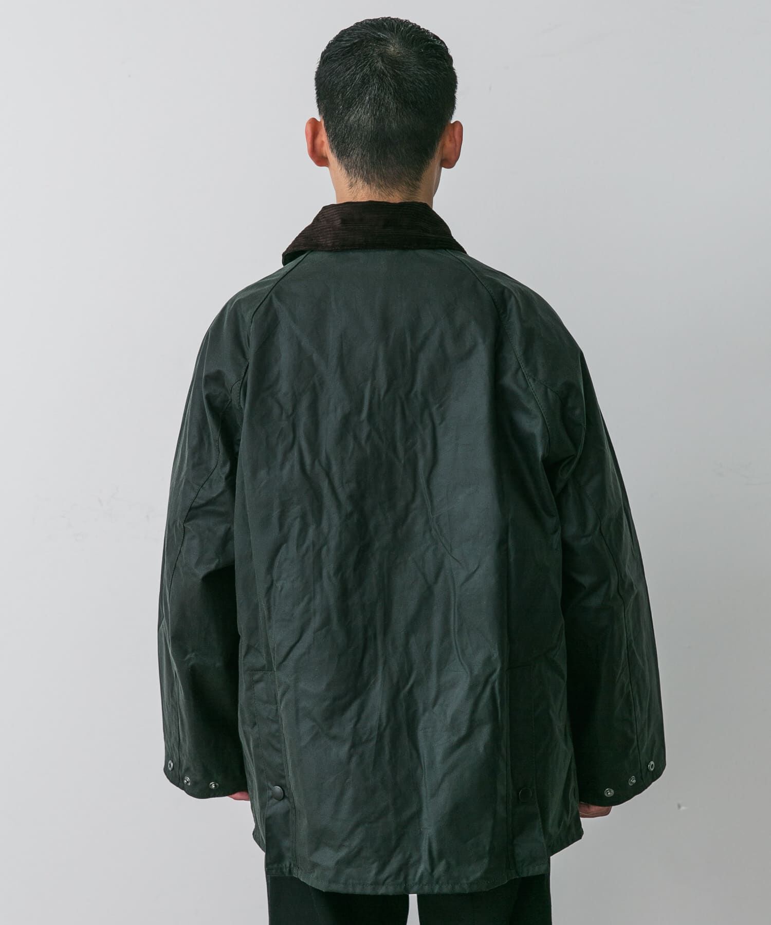 URBAN RESEARCH DOORS「OS BEDALE WAX JACKET」|ノーカラーコート|