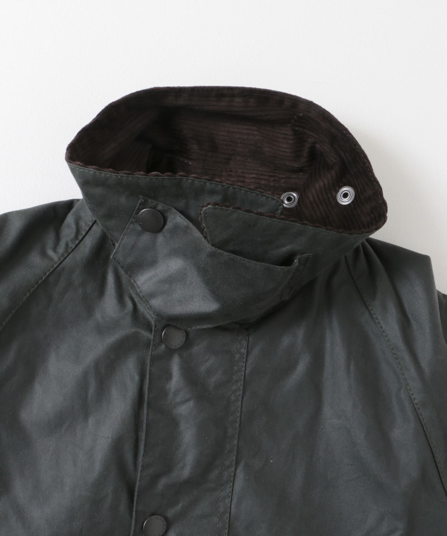 URBAN RESEARCH DOORS「OS BEDALE WAX JACKET」|ノーカラーコート|