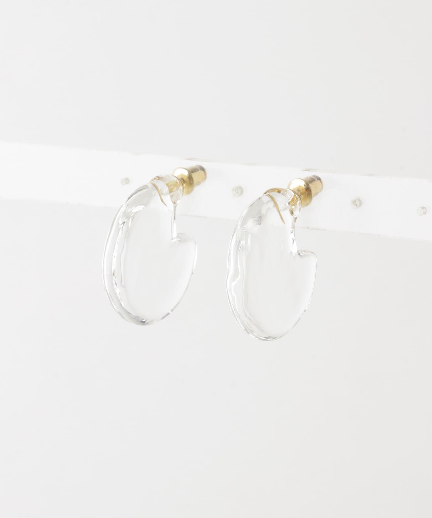 URBAN RESEARCH DOORS「『別注』HARIO Lampwork Factory&times;DOORS　クォーターサークルピアス」|ピアス|
