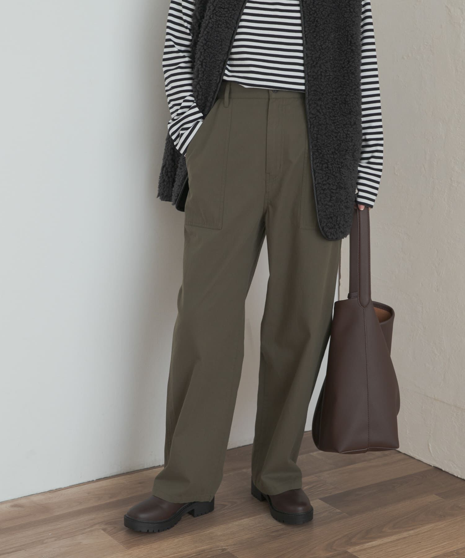 URBAN RESEARCH DOORS「カポックベイカーイージーパンツ」|その他|カーキ