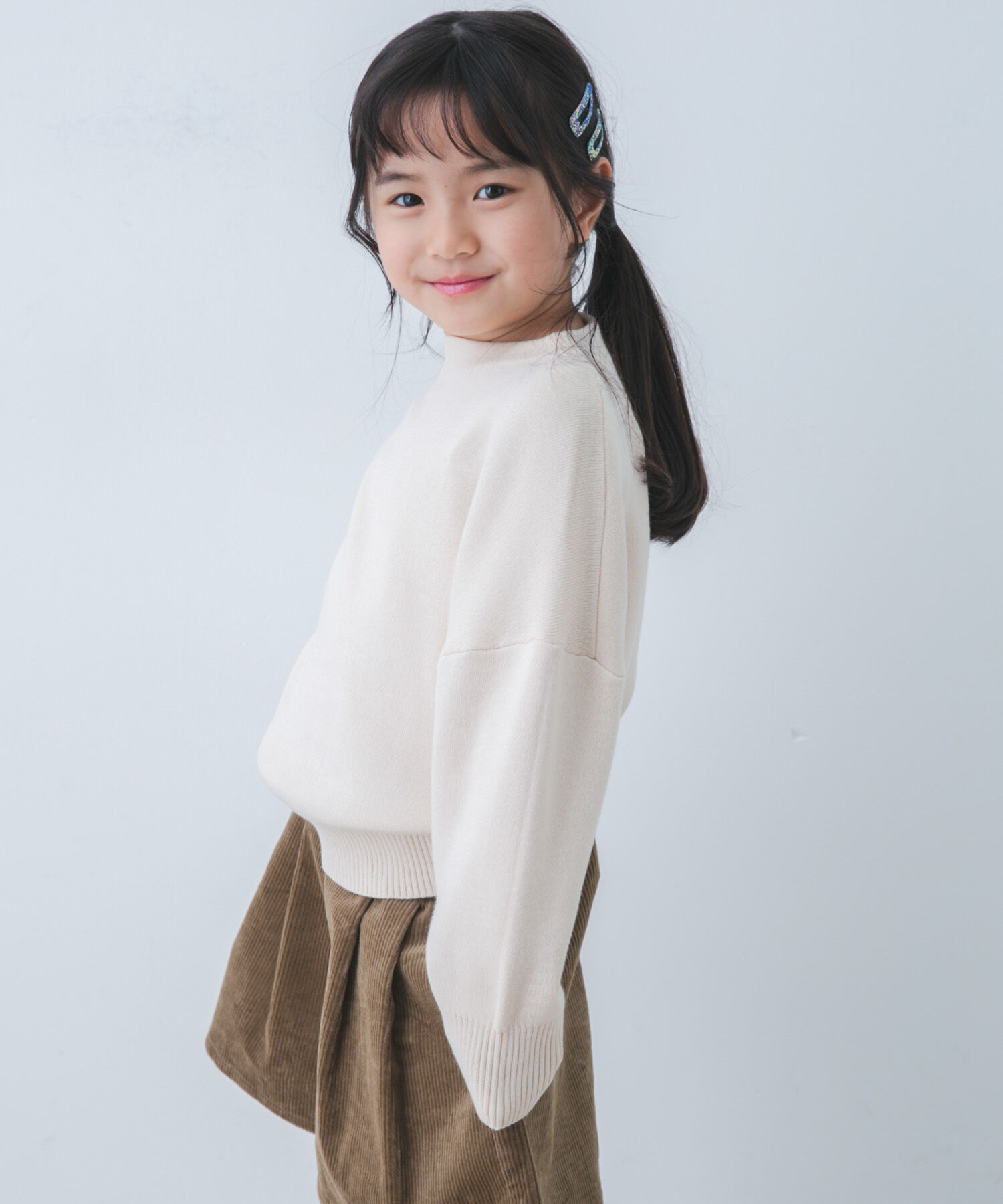 URBAN RESEARCH DOORS「『親子リンク』ボトルネックKNITプルオーバー(KIDS)」|ニット・セーター|