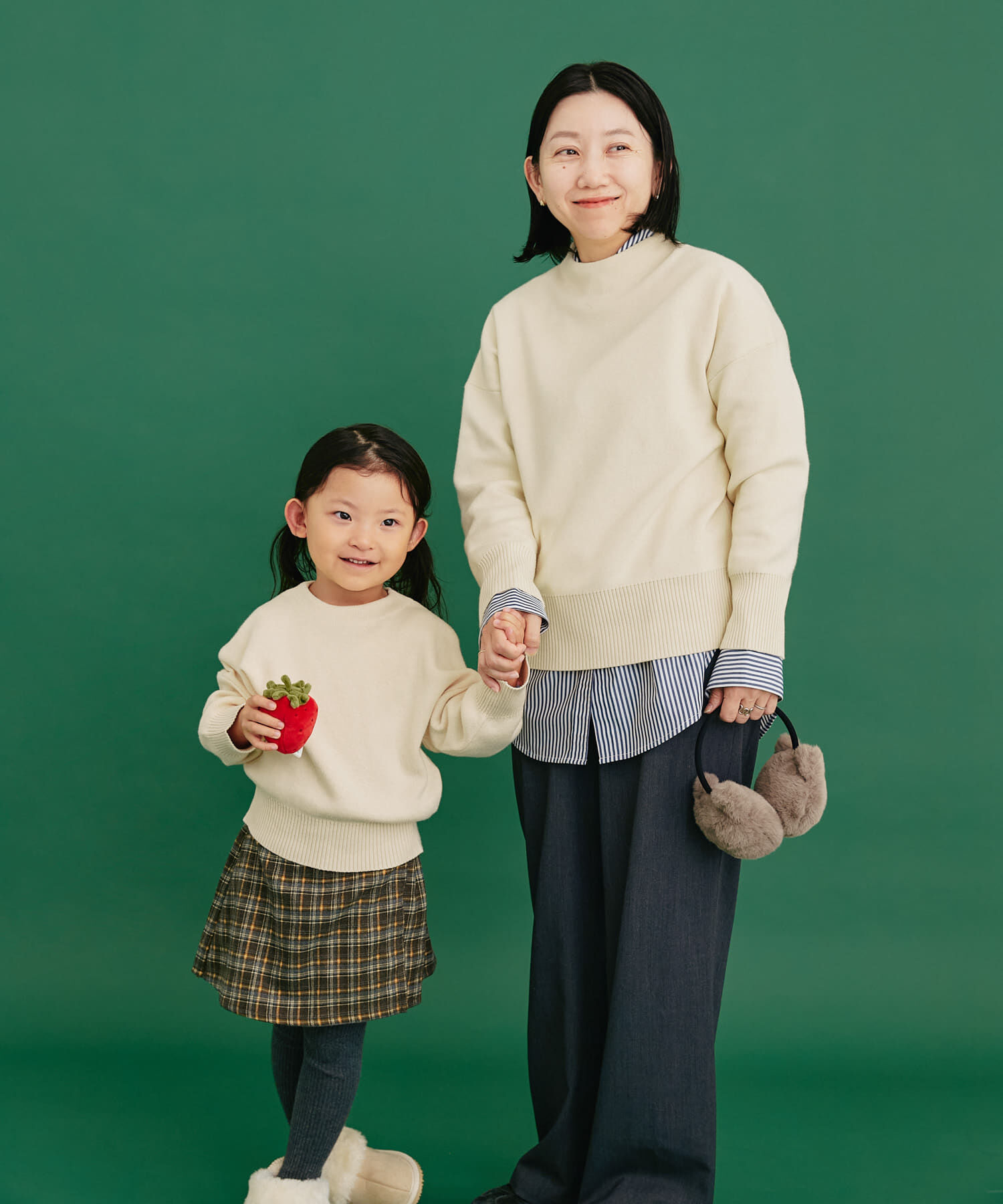 URBAN RESEARCH DOORS「『親子リンク』ボトルネックKNITプルオーバー(KIDS)」|ニット・セーター|