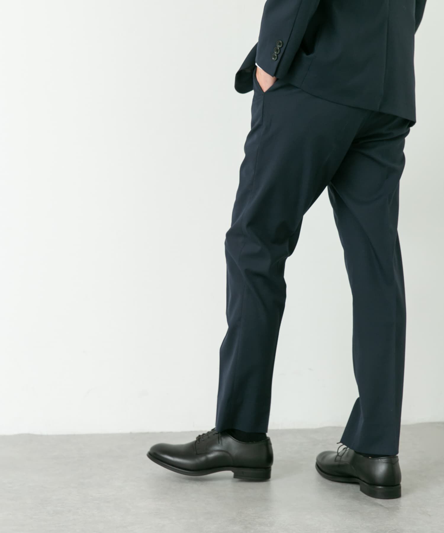 URBAN RESEARCH DOORS「LIFE STYLE TAILOR　ウールライクコンフォータブルスマートパンツ」|スラックス|