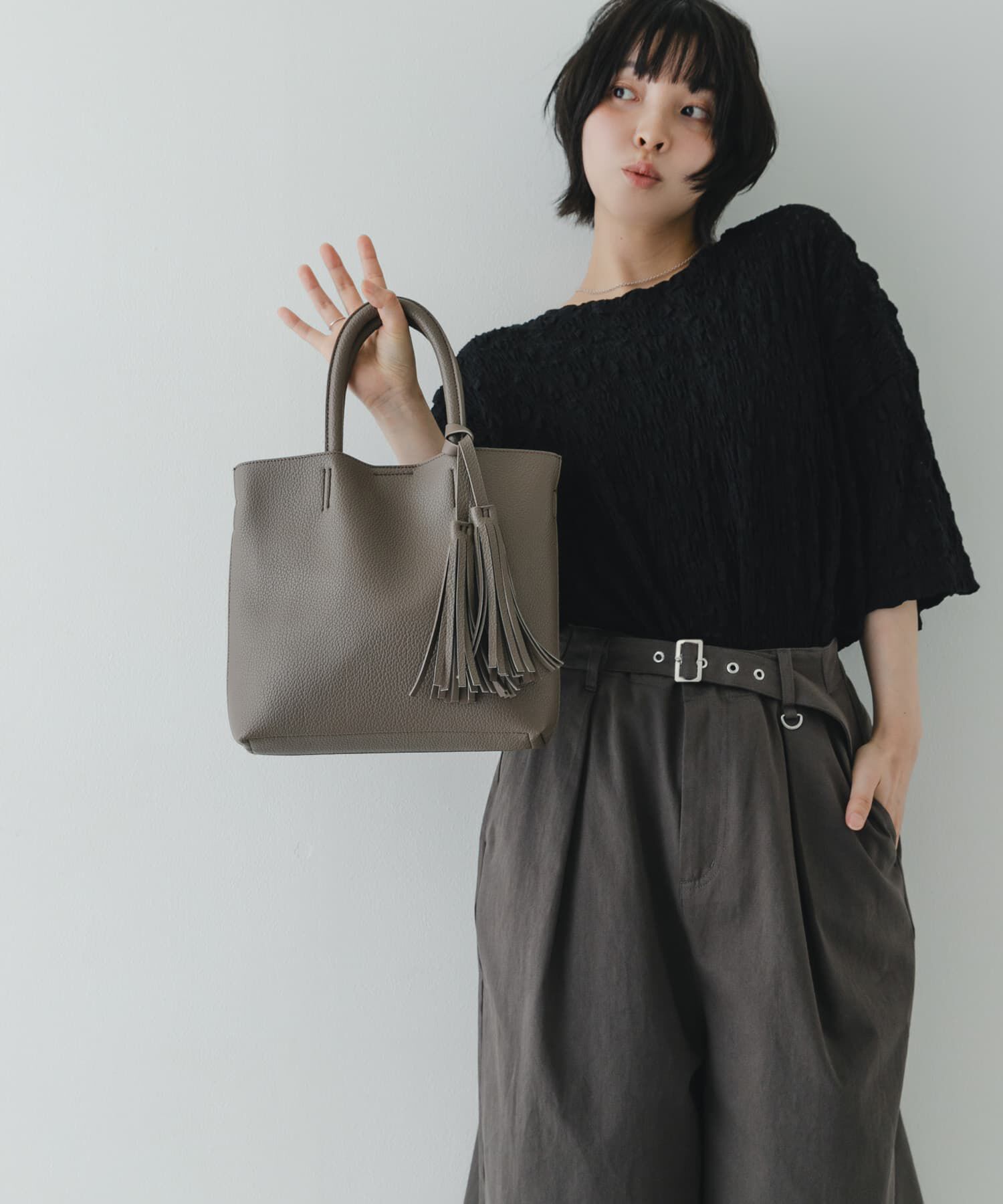 RODE SKO「『Sサイズ』タッセル軽量2WAYプチトートバッグ」|トートバッグ|