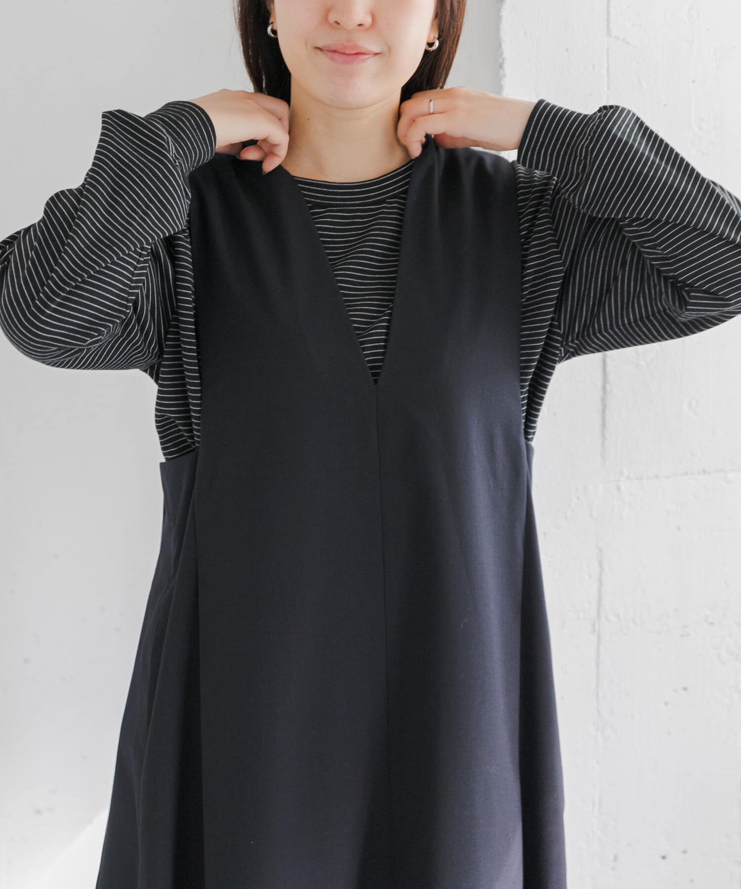 URBAN RESEARCH DOORS「FORK&SPOON　CAVEボーダーロングスリーブTシャツ」|Tシャツ・カットソー|