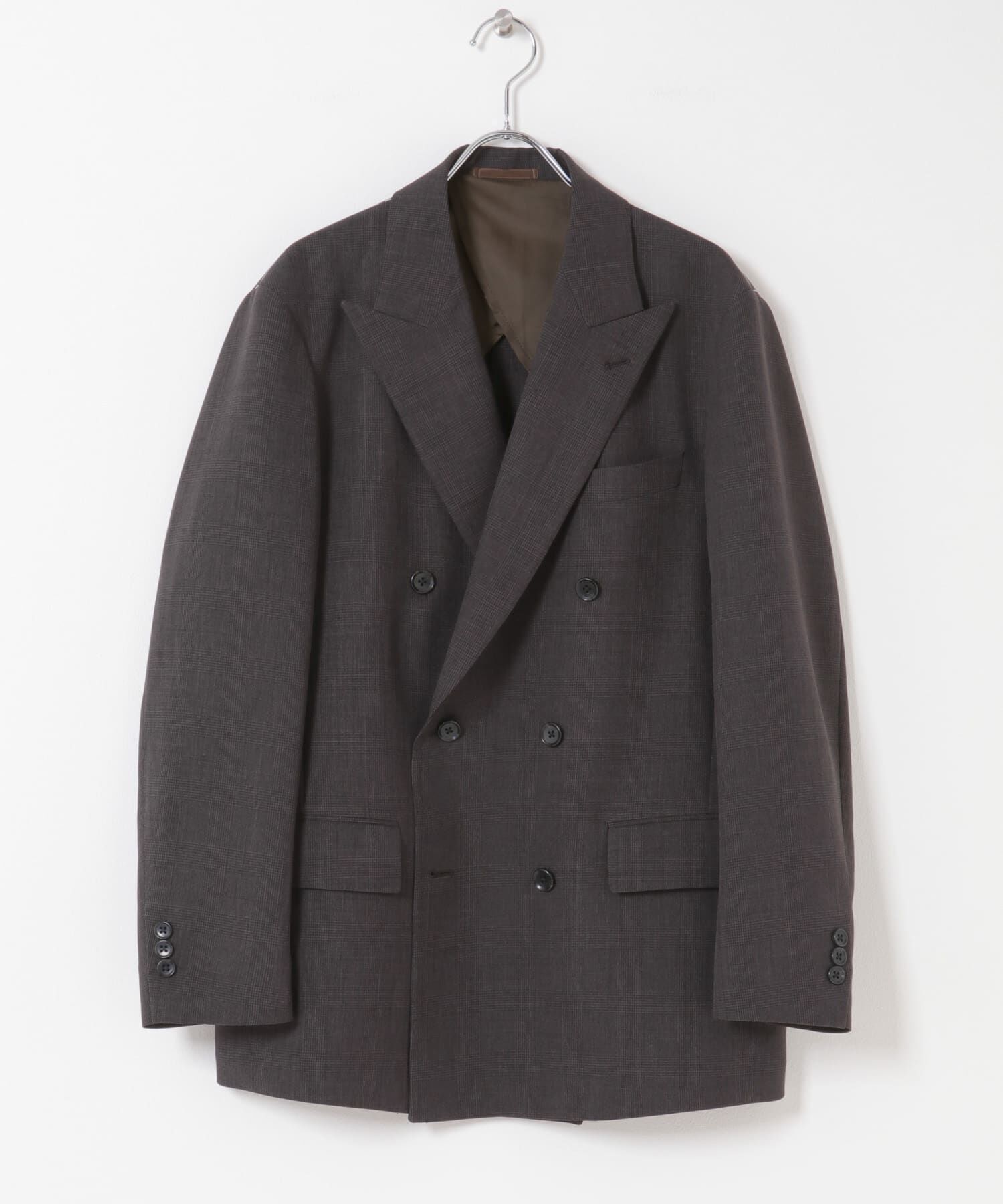 URBAN RESEARCH DOORS「LIFE STYLE TAILOR　ウーリーノグレンチェックダブルジャケット」|その他|