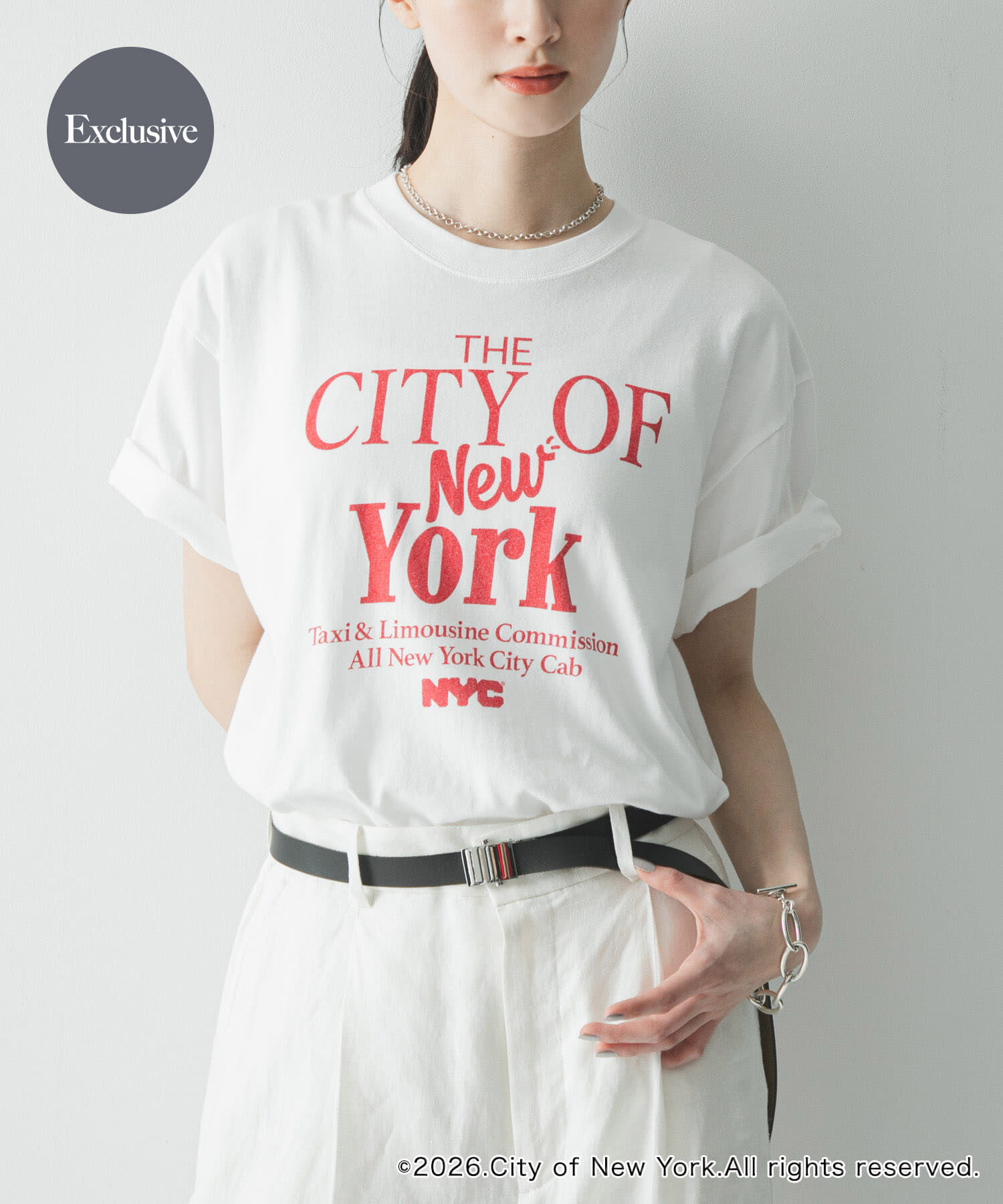 URBAN RESEARCH「『別注』GOOD ROCK SPEED&times;URBAN RESEARCH　 NYC T-SHIRTS」|Tシャツ・カットソー|レッド