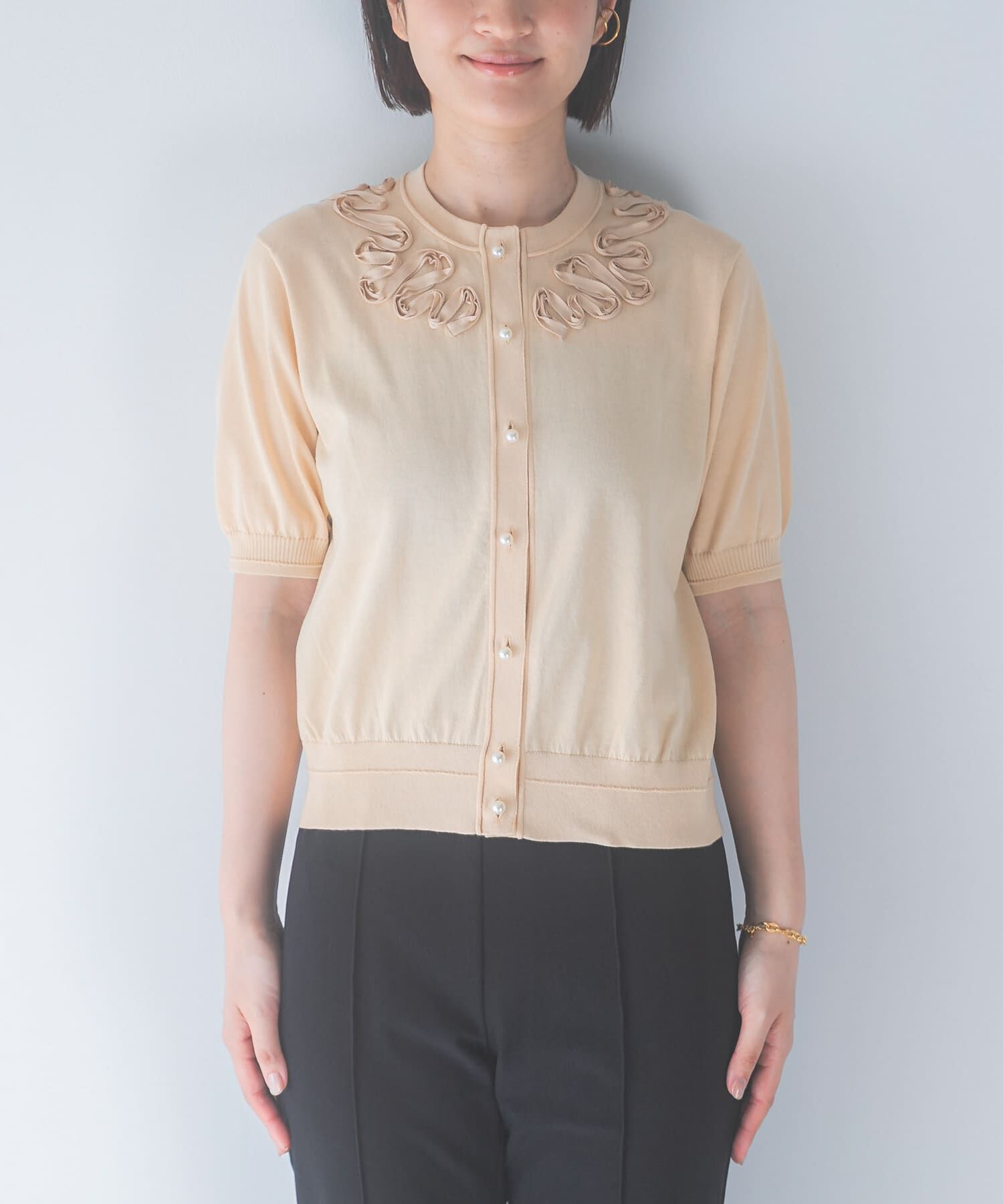 URBAN RESEARCH ROSSO「MARILYN MOON　EMBROIDERY KNIT CARDIGAN」|カーディガン|