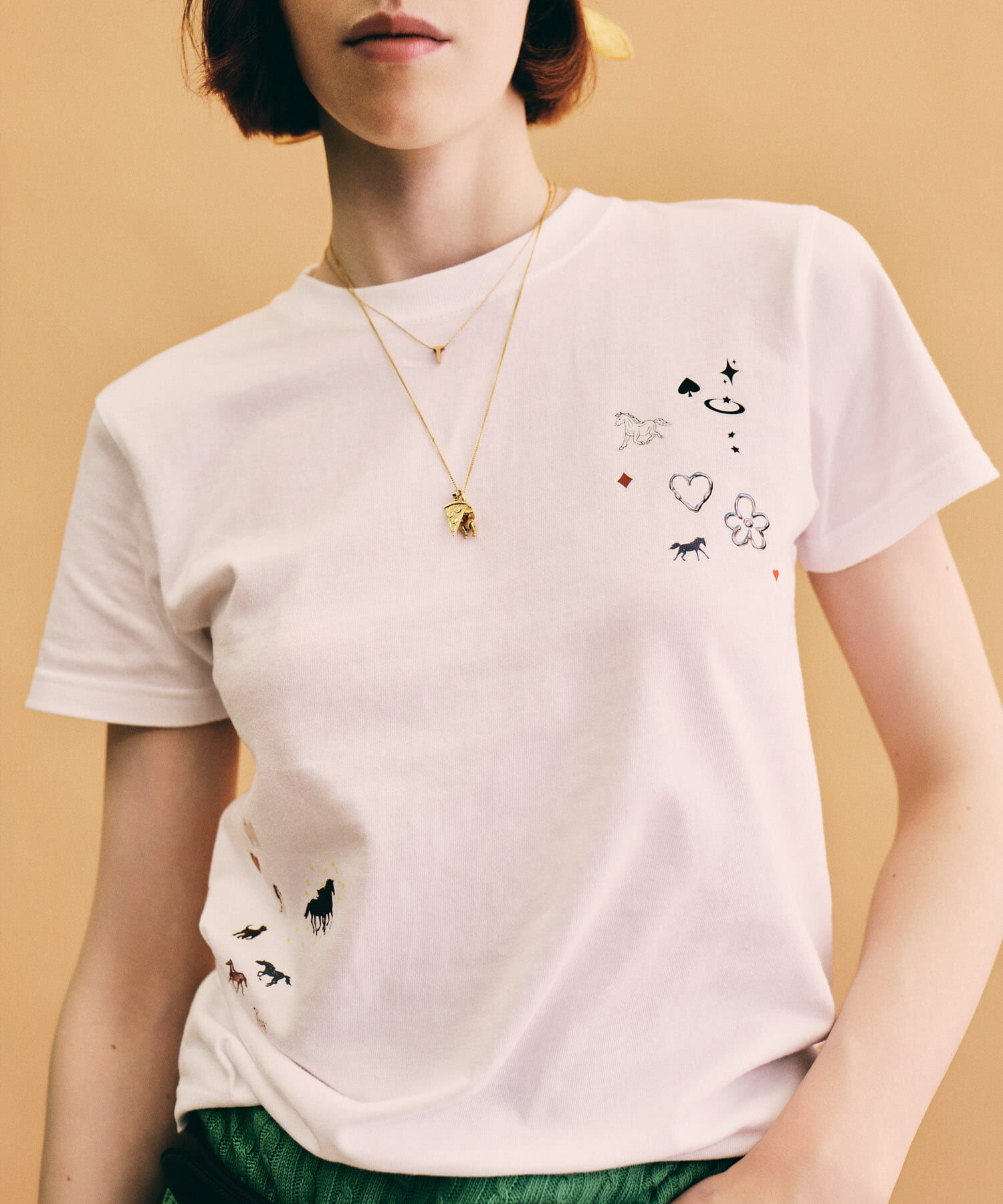 URBAN RESEARCH「Teya　STICKER T-SHIRTS」|Tシャツ・カットソー|ホワイト