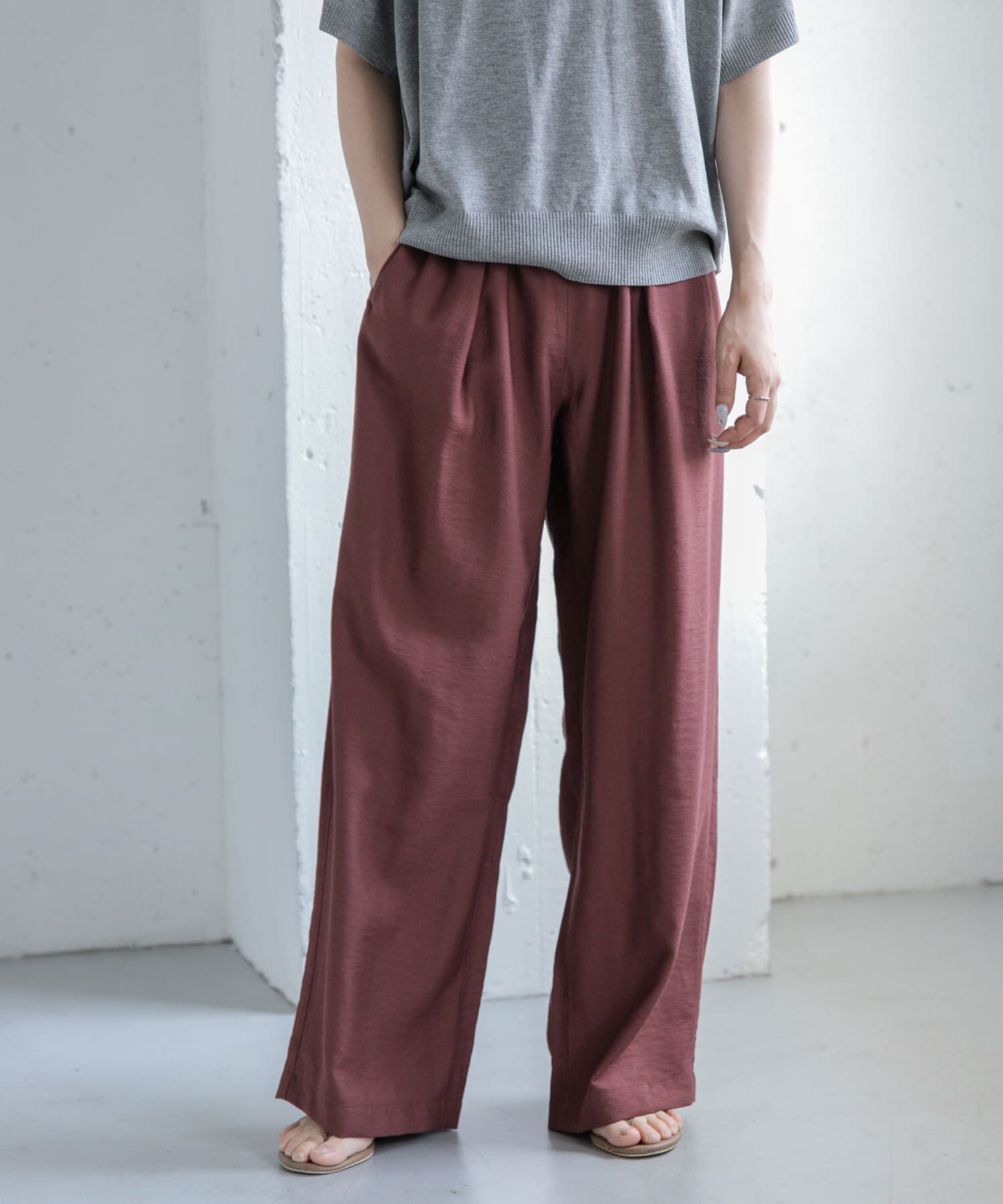 URBAN RESEARCH DOORS「FORK&SPOON　レーヨンナイロンツイルイージーパンツ」|その他|