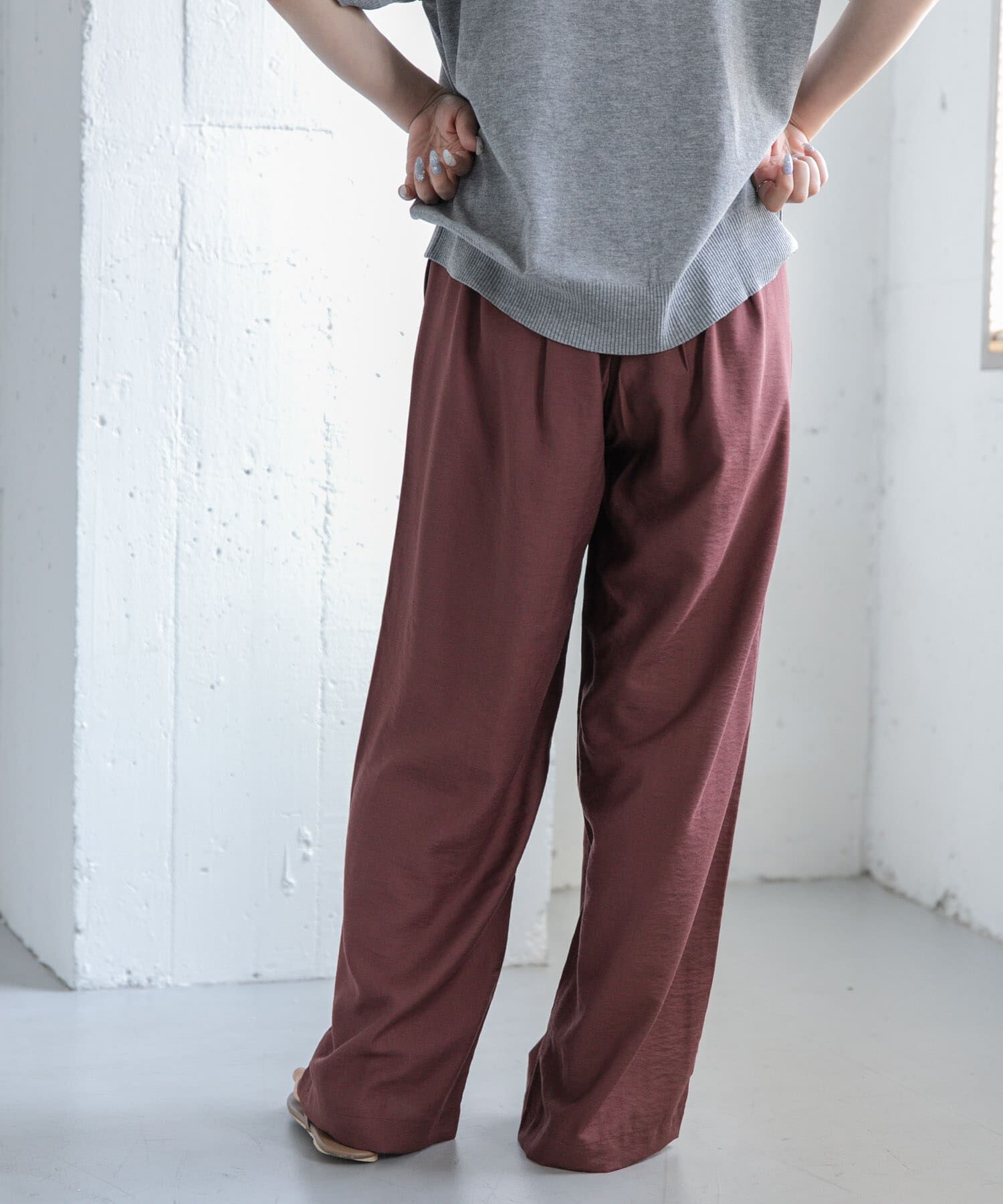 URBAN RESEARCH DOORS「FORK&SPOON　レーヨンナイロンツイルイージーパンツ」|その他|