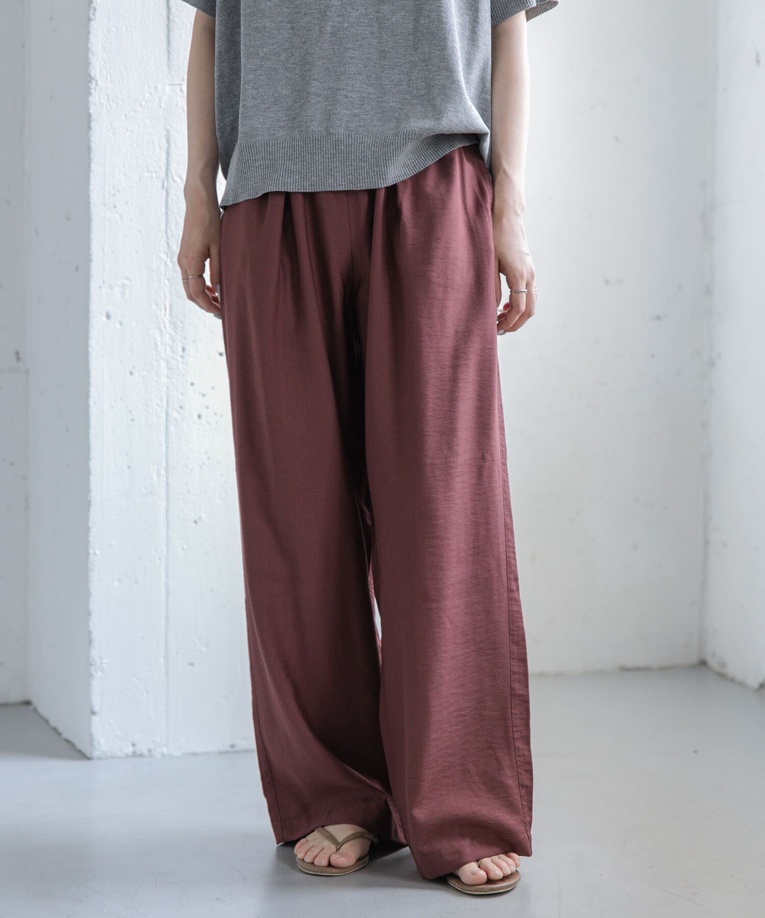 URBAN RESEARCH DOORS「FORK&SPOON　レーヨンナイロンツイルイージーパンツ」|その他|