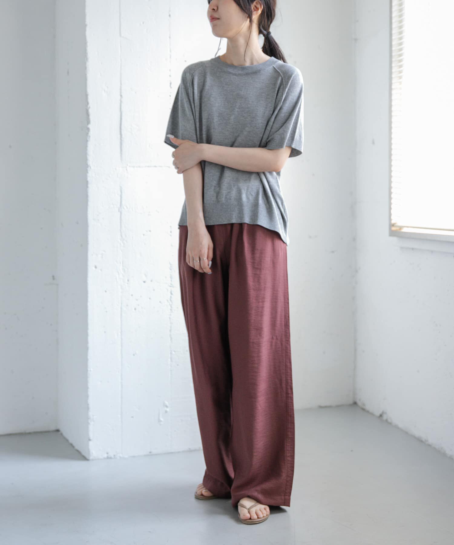 URBAN RESEARCH DOORS「FORK&SPOON　レーヨンナイロンツイルイージーパンツ」|その他|