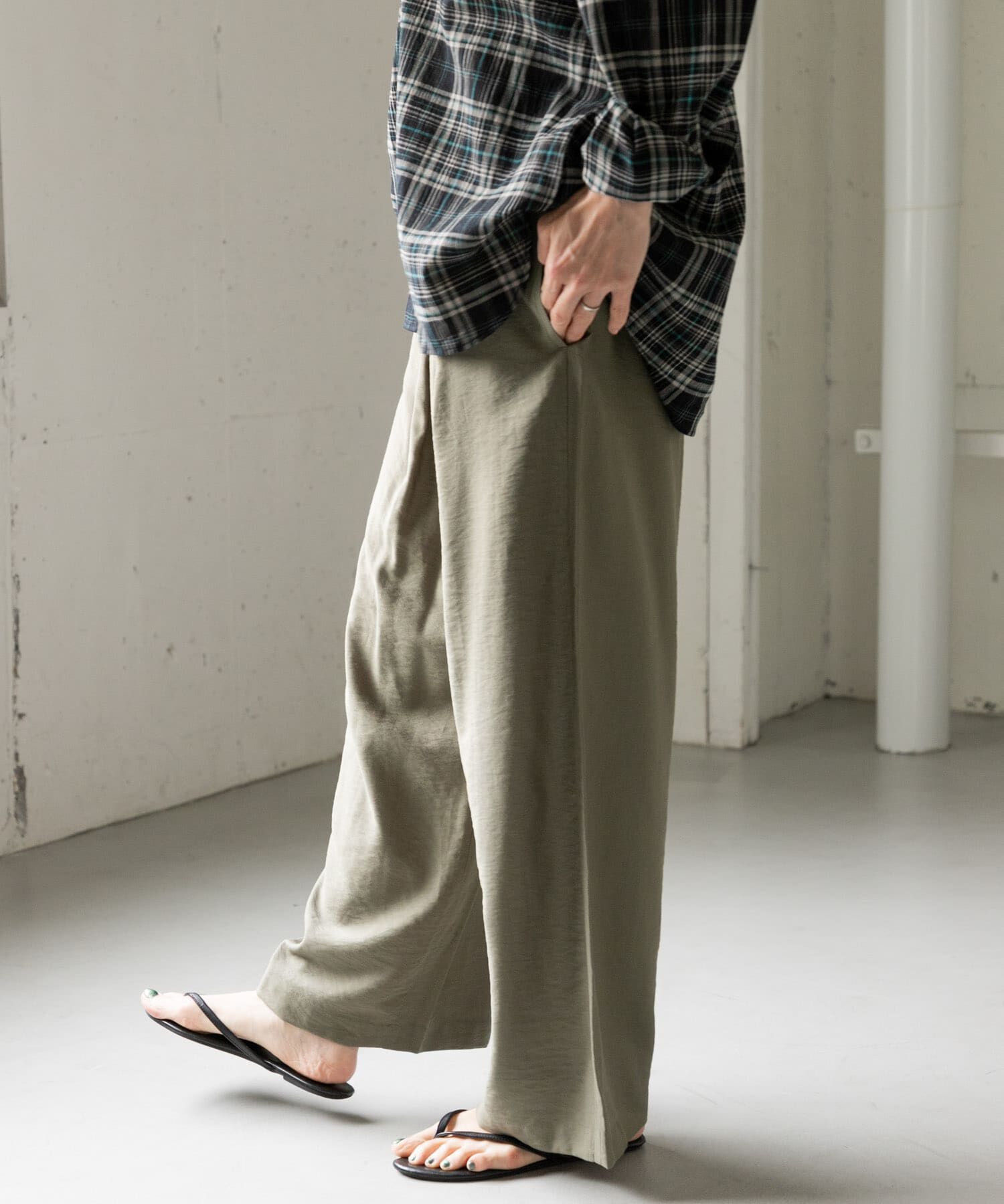 URBAN RESEARCH DOORS「FORK&SPOON　レーヨンナイロンツイルイージーパンツ」|その他|