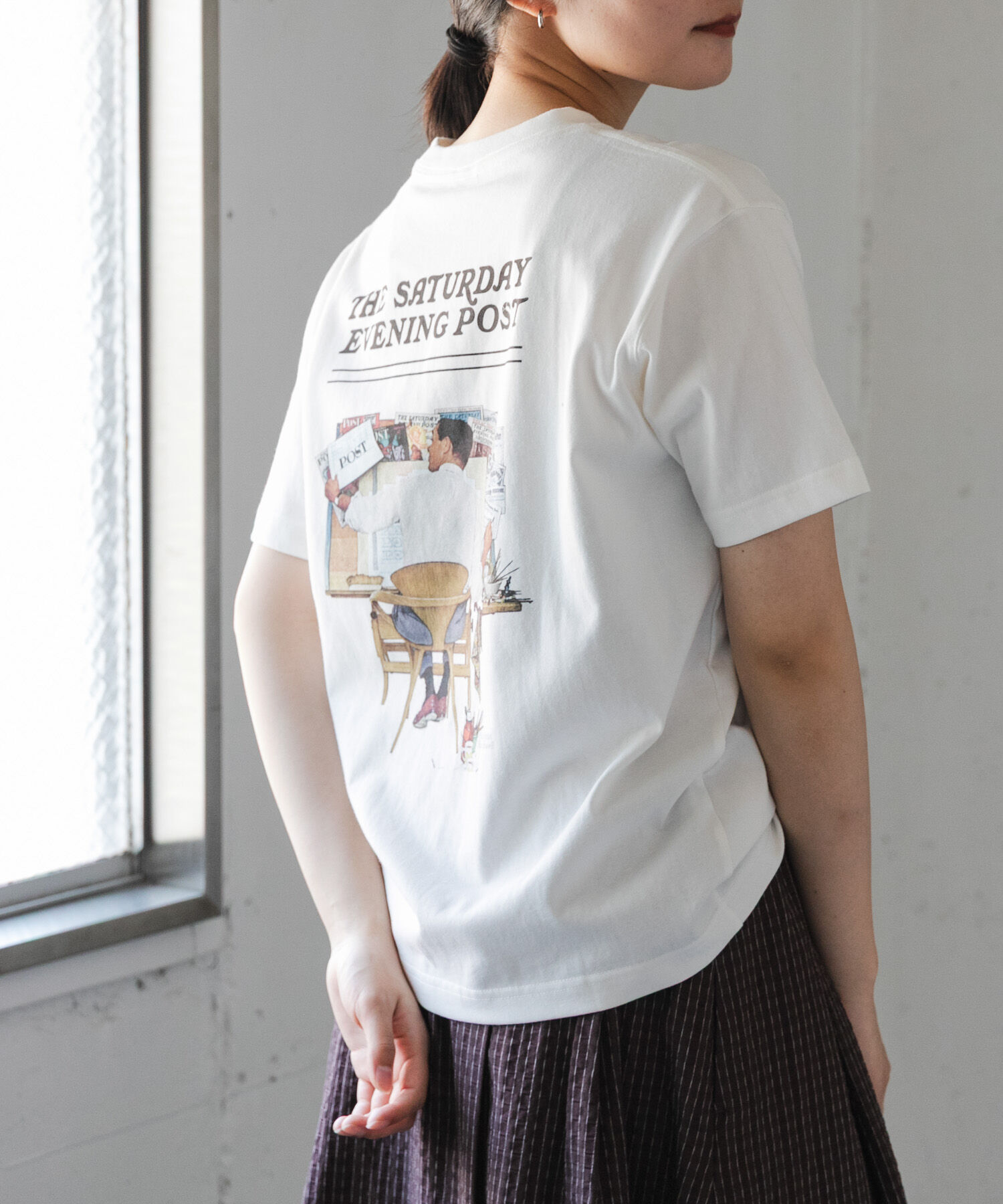 URBAN RESEARCH DOORS「FORK&SPOON　バックプリントTシャツ」|Tシャツ・カットソー|