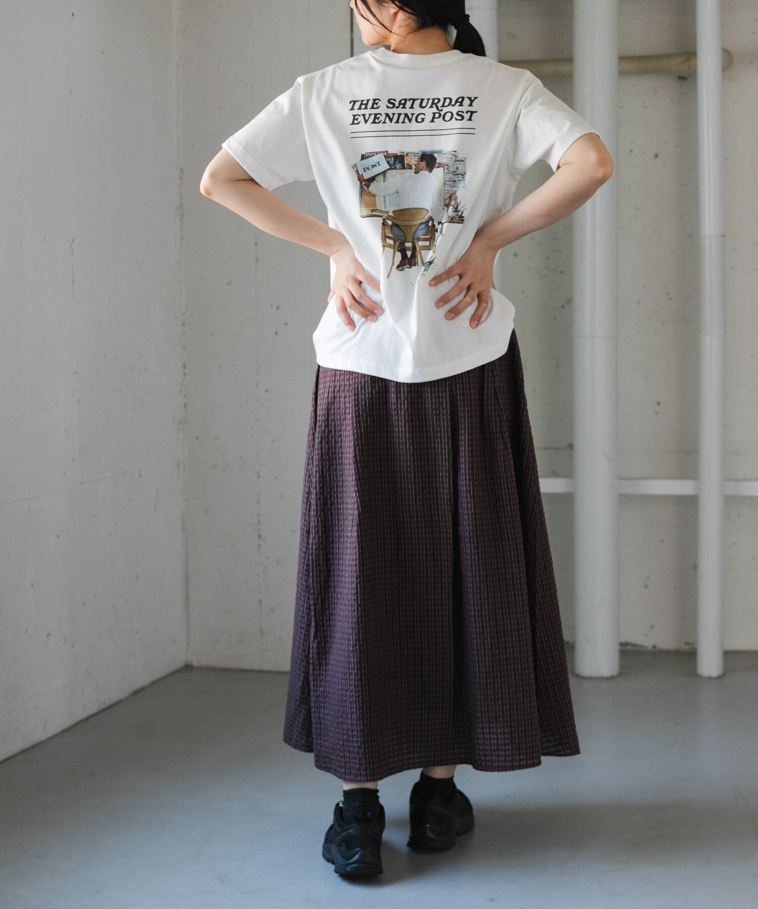 URBAN RESEARCH DOORS「FORK&SPOON　バックプリントTシャツ」|Tシャツ・カットソー|