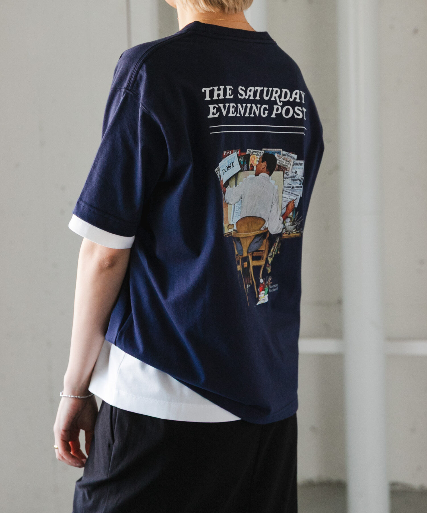 URBAN RESEARCH DOORS「FORK&SPOON　バックプリントTシャツ」|Tシャツ・カットソー|