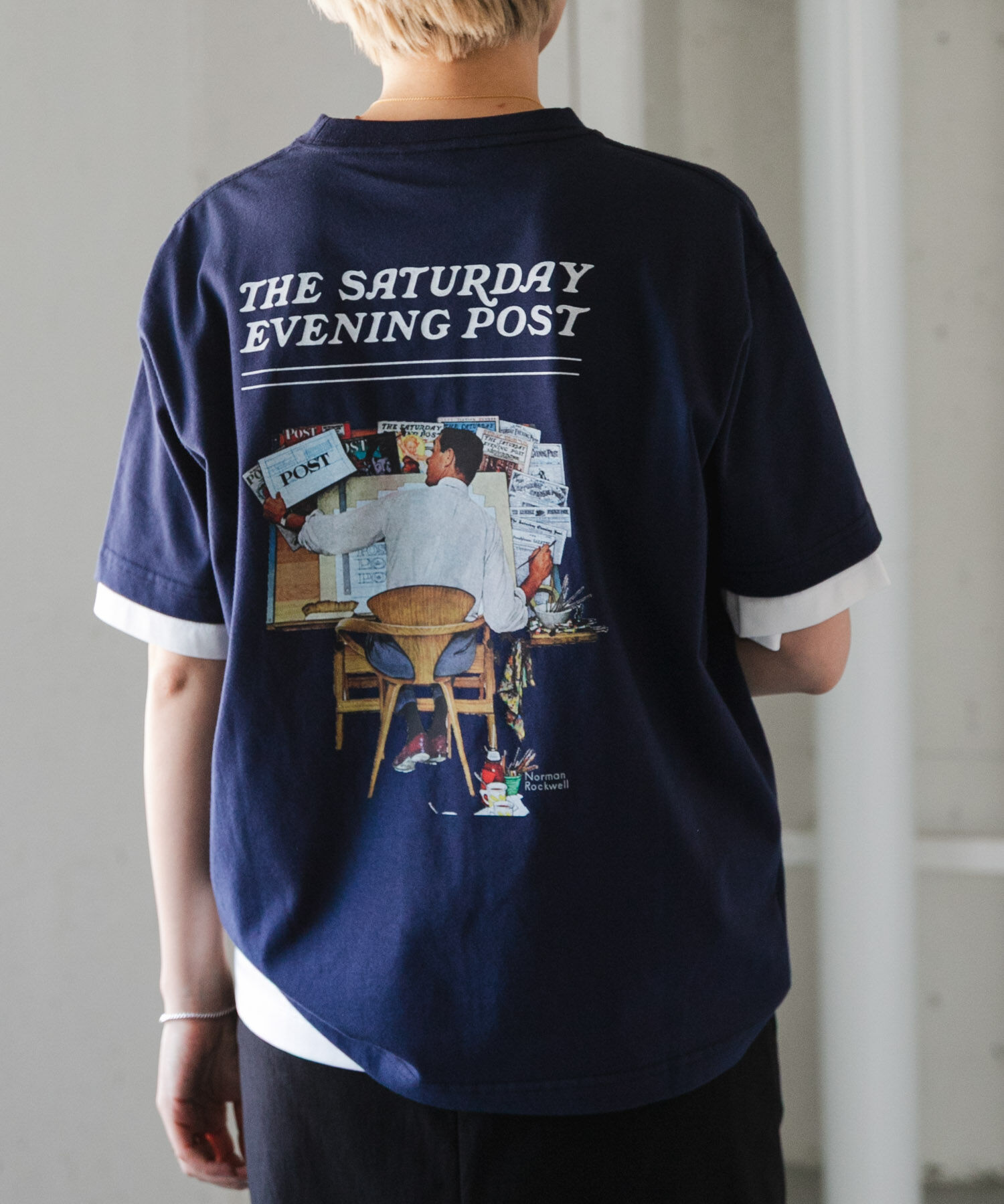URBAN RESEARCH DOORS「FORK&SPOON　バックプリントTシャツ」|Tシャツ・カットソー|