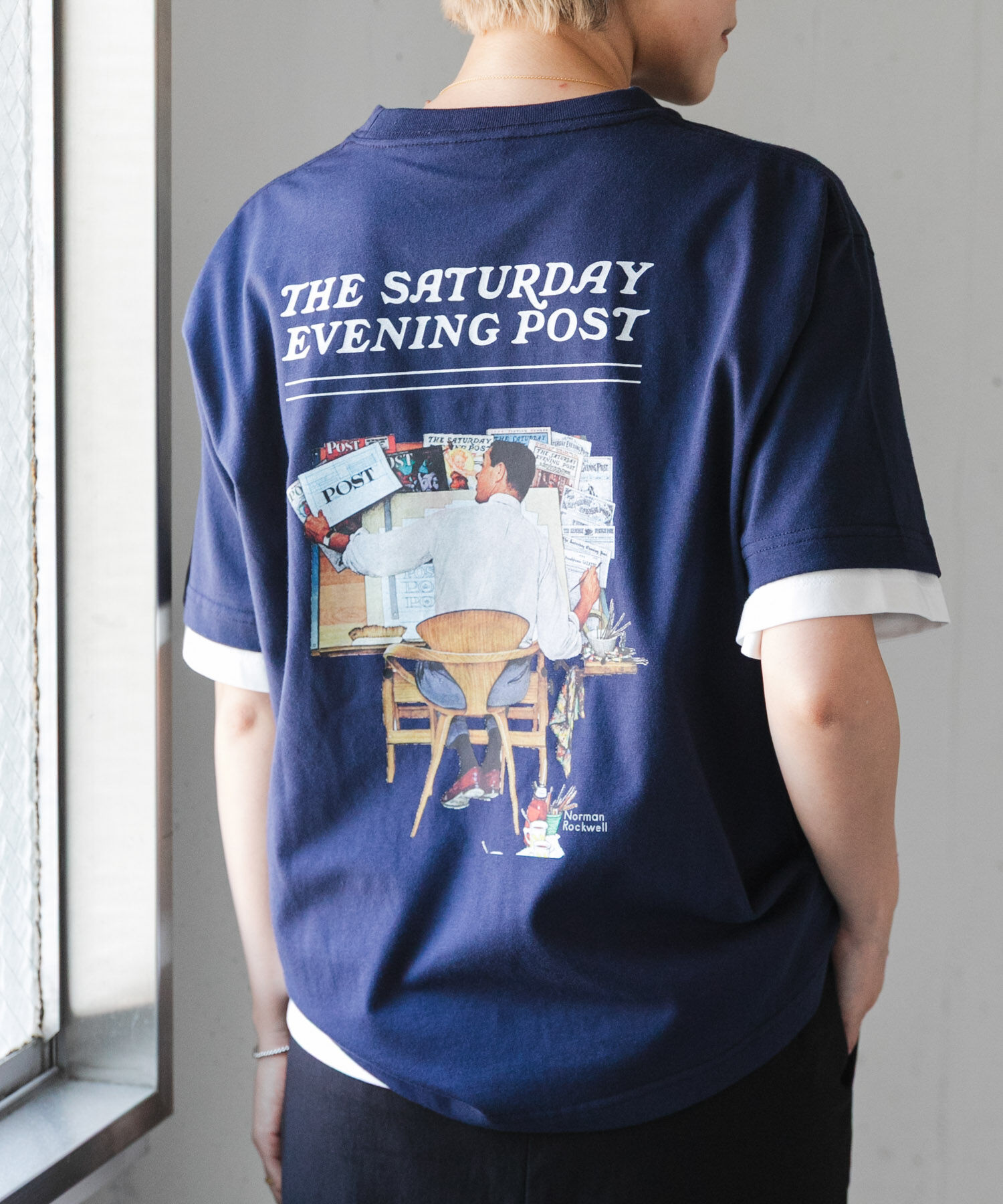 URBAN RESEARCH DOORS「FORK&SPOON　バックプリントTシャツ」|Tシャツ・カットソー|