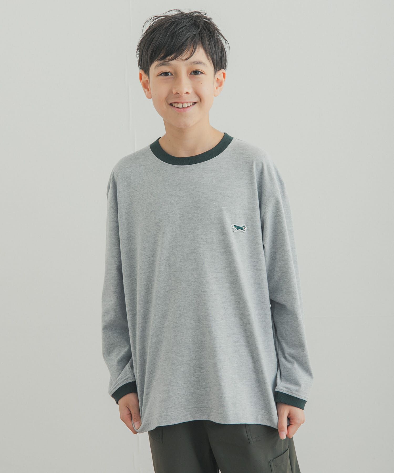 URBAN RESEARCH DOORS「『150サイズ』『別注』PENNEYS&times;DOORS　THE FOX配色ロングスリーブTシャツ(KIDS)」|その他|