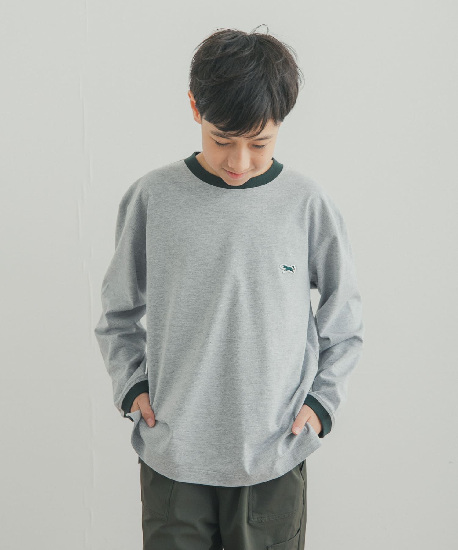 URBAN RESEARCH DOORS「『150サイズ』『別注』PENNEYS&times;DOORS　THE FOX配色ロングスリーブTシャツ(KIDS)」|その他|
