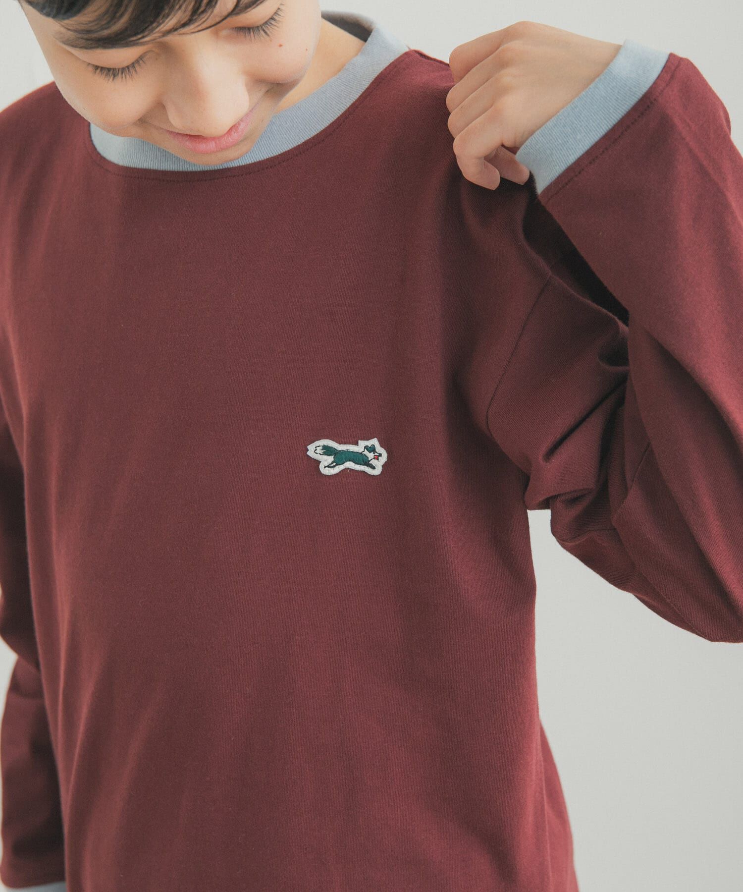 URBAN RESEARCH DOORS「『150サイズ』『別注』PENNEYS&times;DOORS　THE FOX配色ロングスリーブTシャツ(KIDS)」|その他|