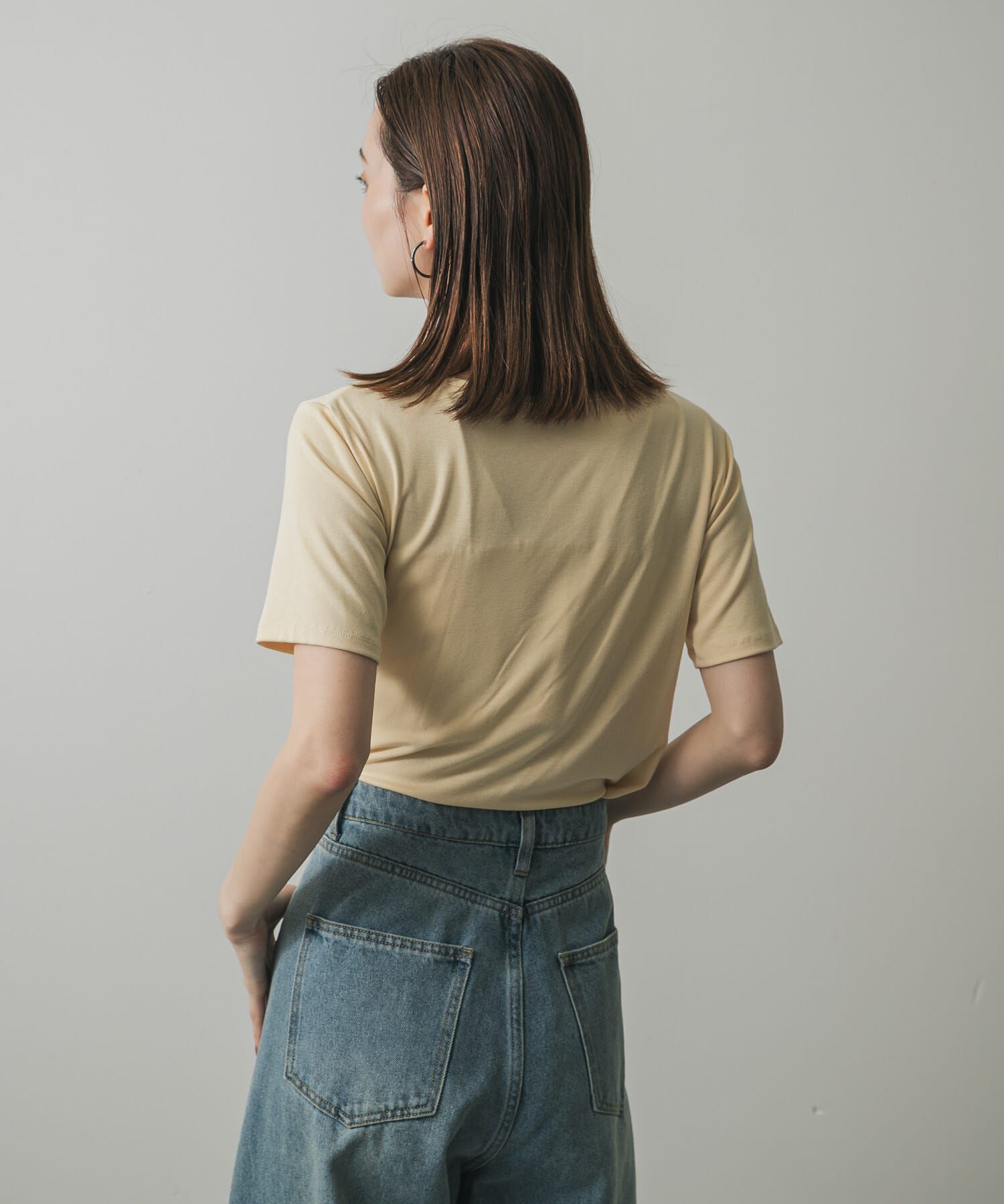 SENSE OF PLACE by URBAN RESEARCH「アシメドレープトップ(半袖)」|Tシャツ・カットソー|