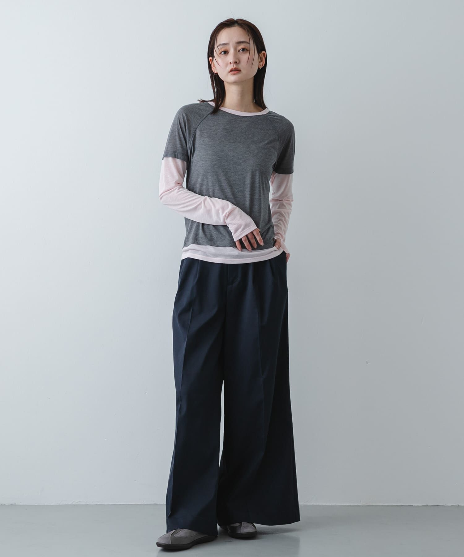 SENSE OF PLACE by URBAN RESEARCH「ハイショクレイヤードコンパクトトップ」|Tシャツ・カットソー|