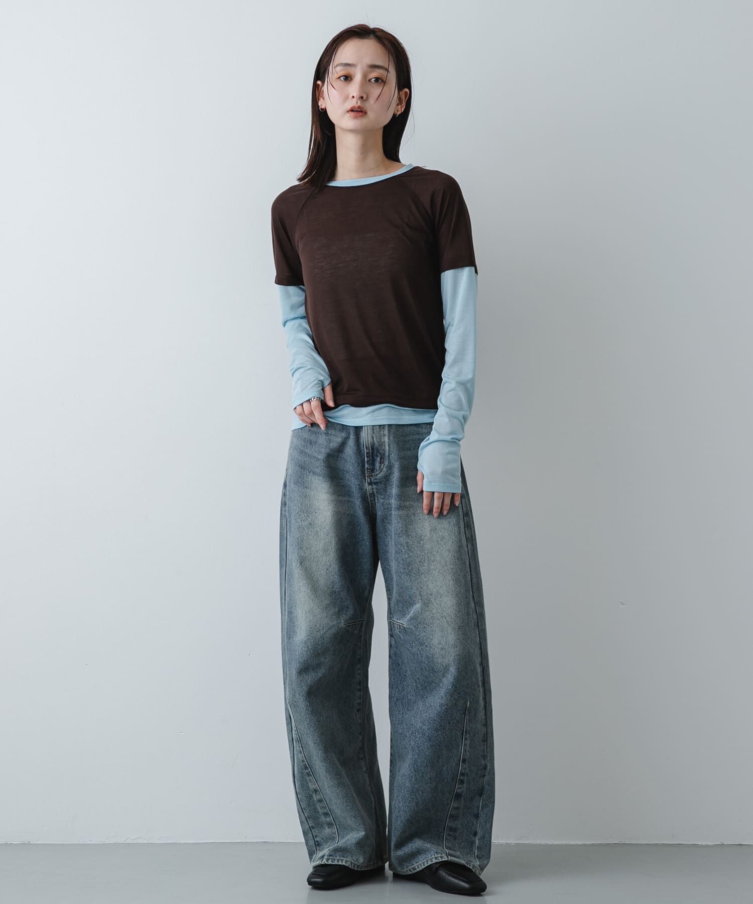 SENSE OF PLACE by URBAN RESEARCH「ハイショクレイヤードコンパクトトップ」|Tシャツ・カットソー|