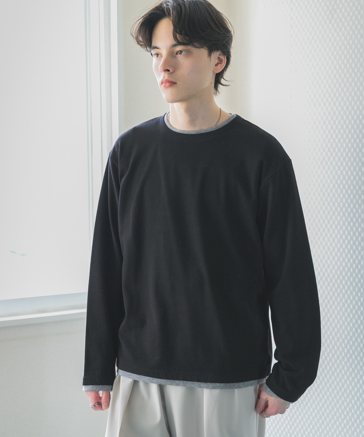 SENSE OF PLACE by URBAN RESEARCH「フェイクレイヤードロングTシャツ」|Tシャツ・カットソー|