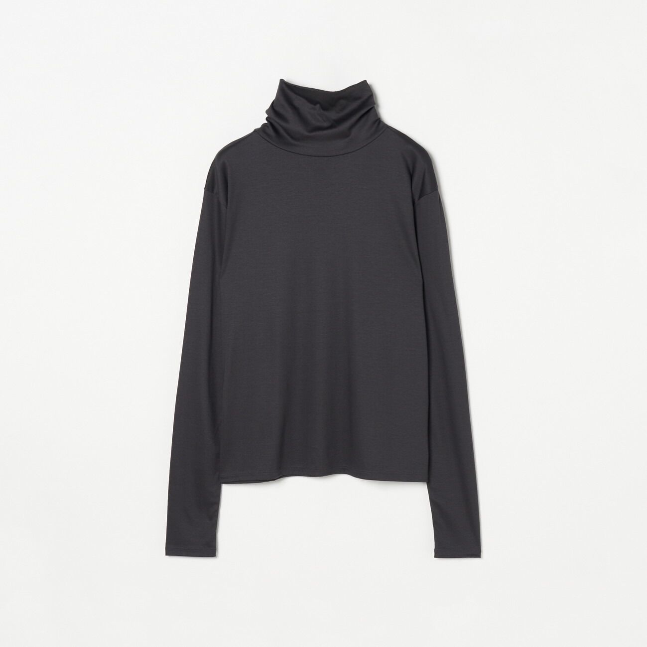 HELIOPOLE「HELIOPOLE 【smooth skin series】 High Neck」|Tシャツ・カットソー|チャコールグレー