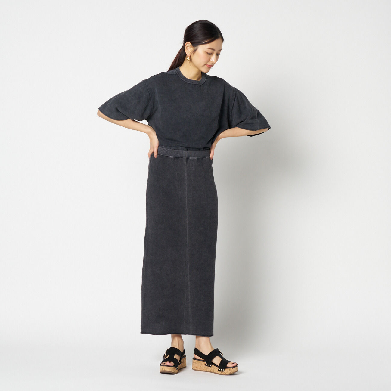 HELIOPOLE「HELIOPOLE FADE RIB KNIT PULLOVER」|Tシャツ・カットソー|