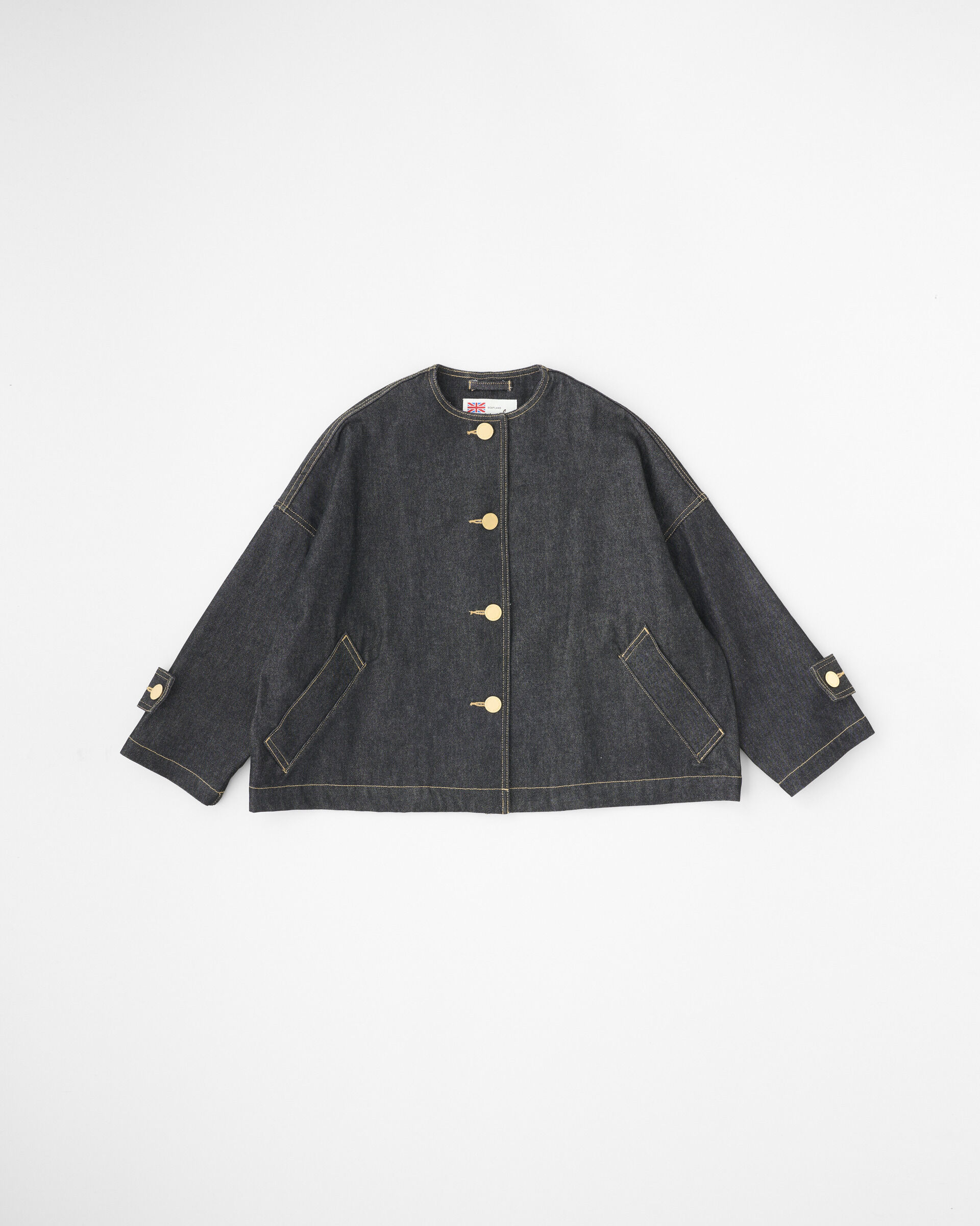 Traditional Weatherwear「MALTON NO COLLAR SHORT DENIM」|その他|ﾌﾞﾗｯｸ ﾜﾝｳｫｯｼｭ