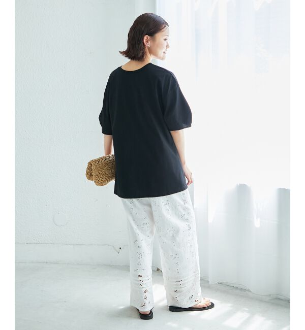  「《手洗い可能》フロントツイストTシャツ」|Tシャツ・カットソー|