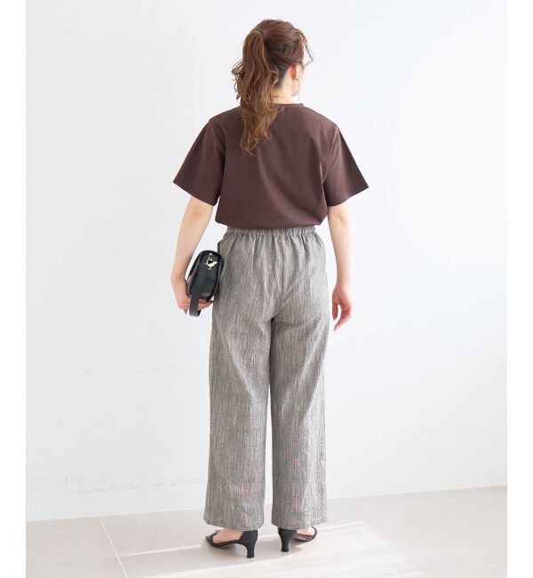  「グレンチェックスラブパンツ」|その他|