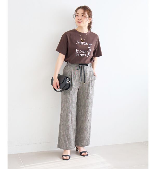  「グレンチェックスラブパンツ」|その他|