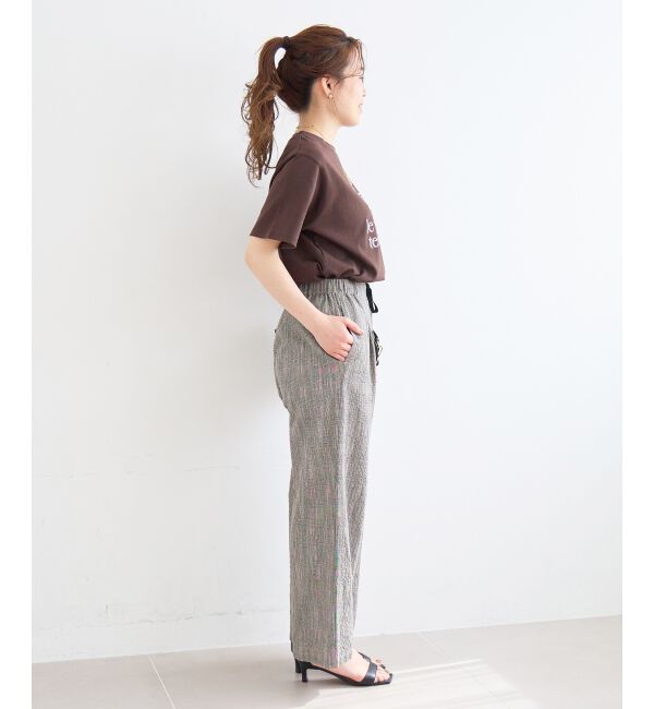  「グレンチェックスラブパンツ」|その他|